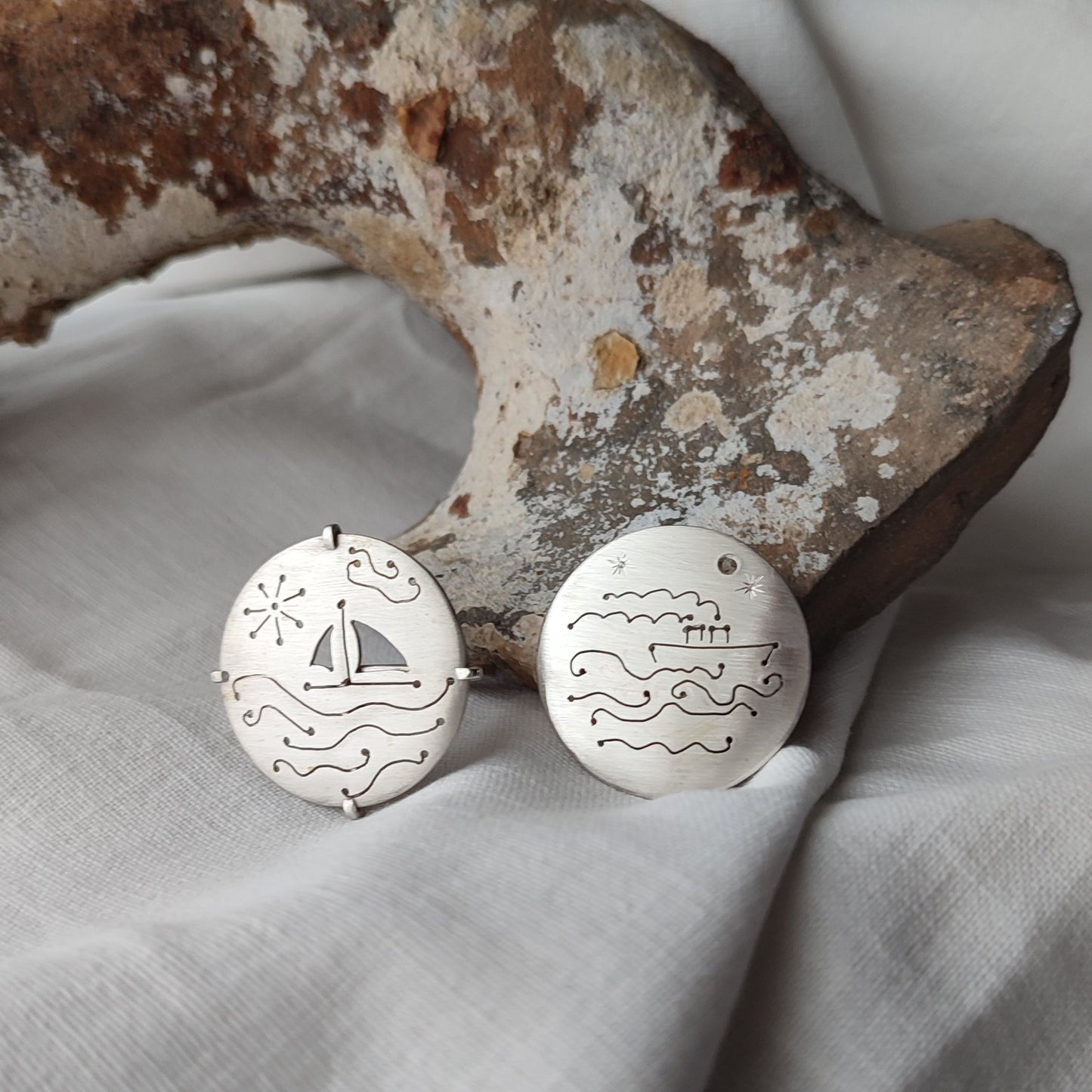 Two silver rings