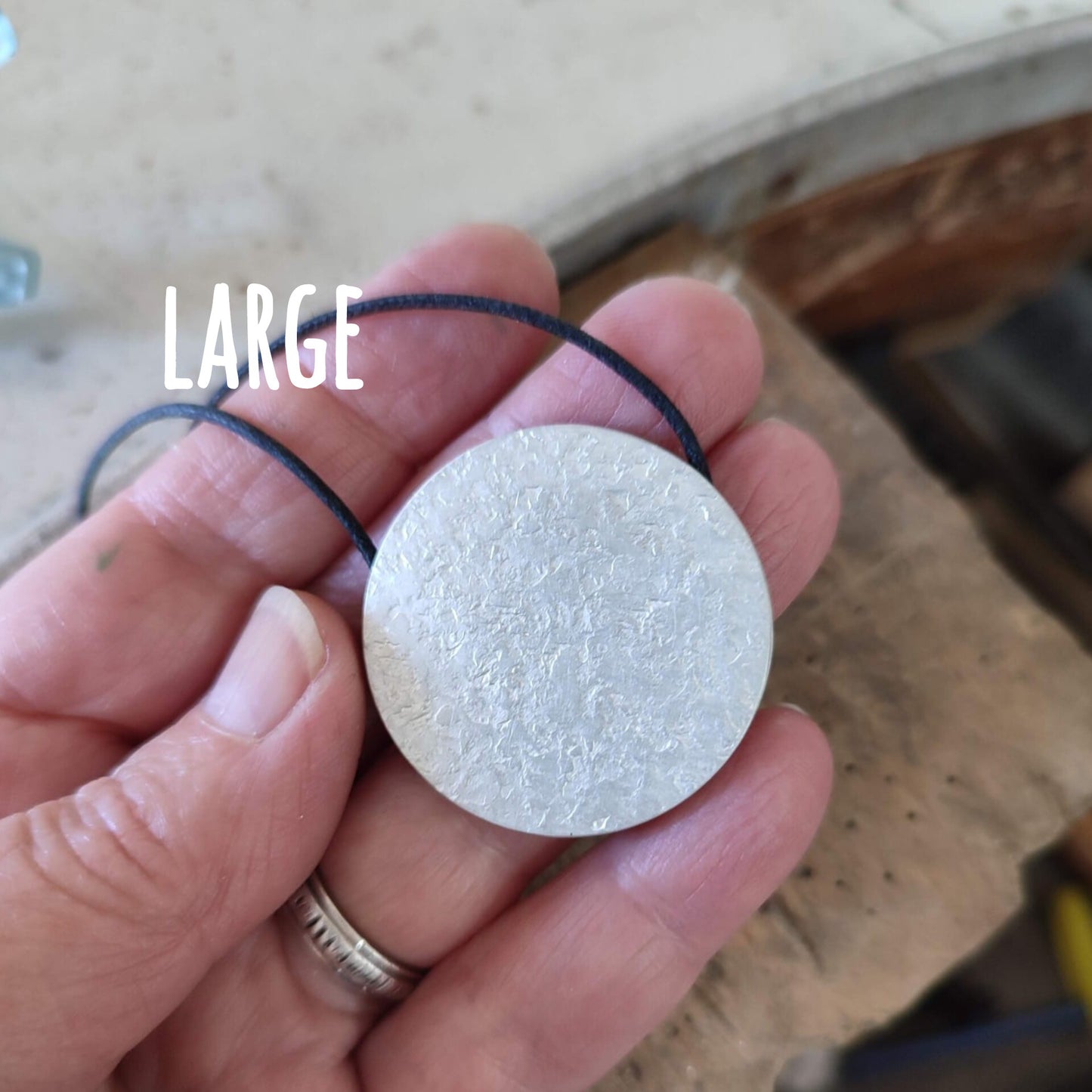 MOVE - Double Face Round Pendant