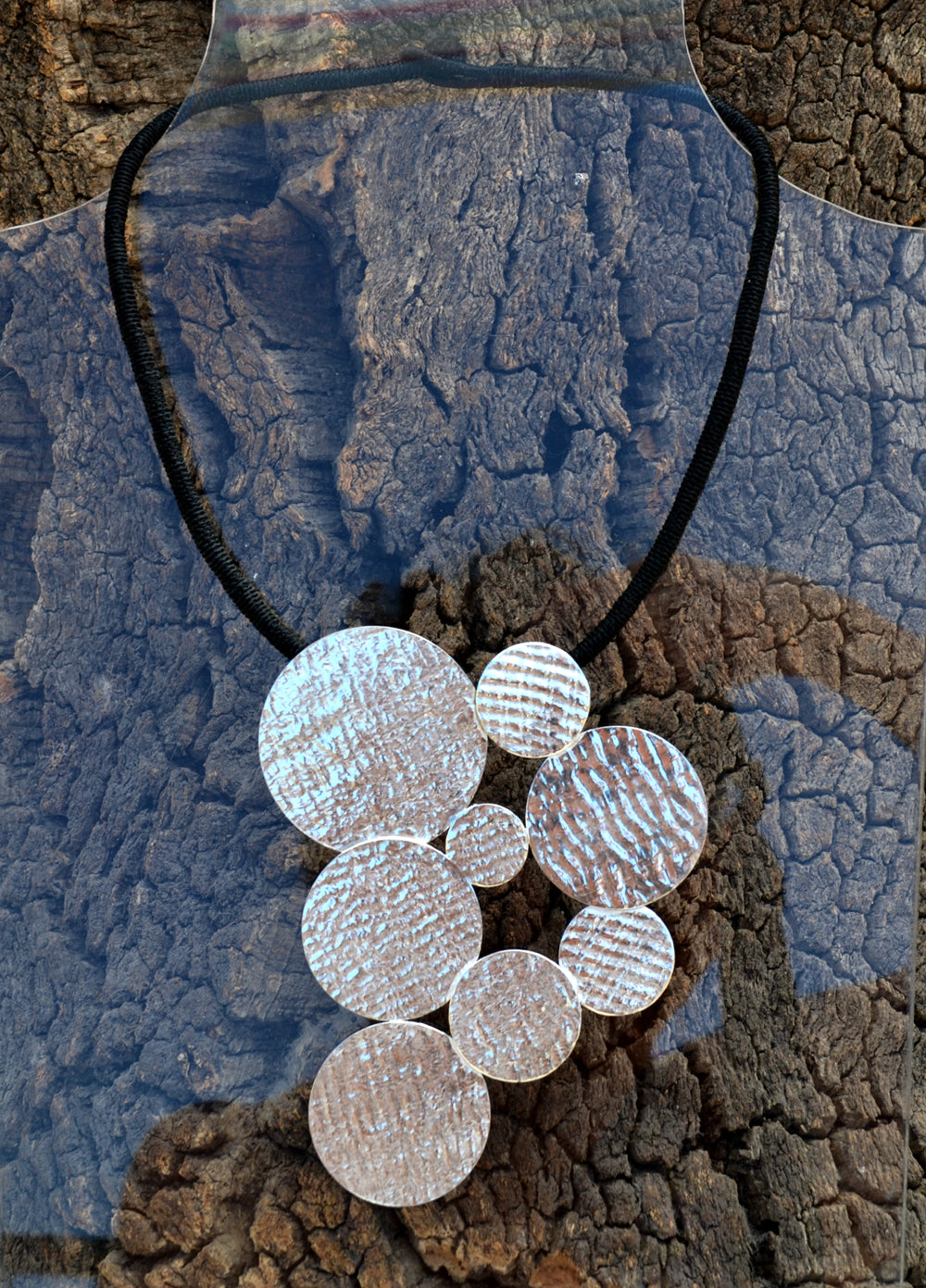 Textured Disks Necklace