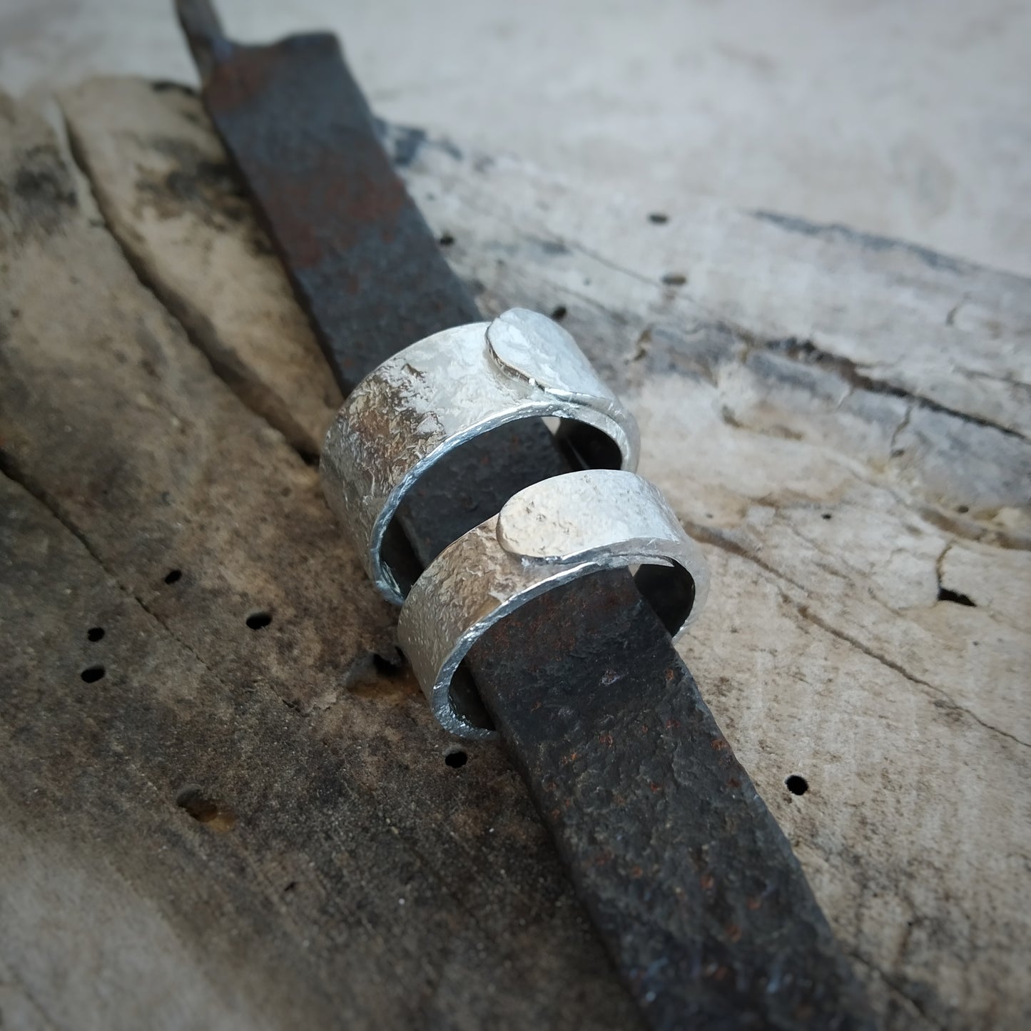 White Rust n. 1 - Anello e fascia alta
