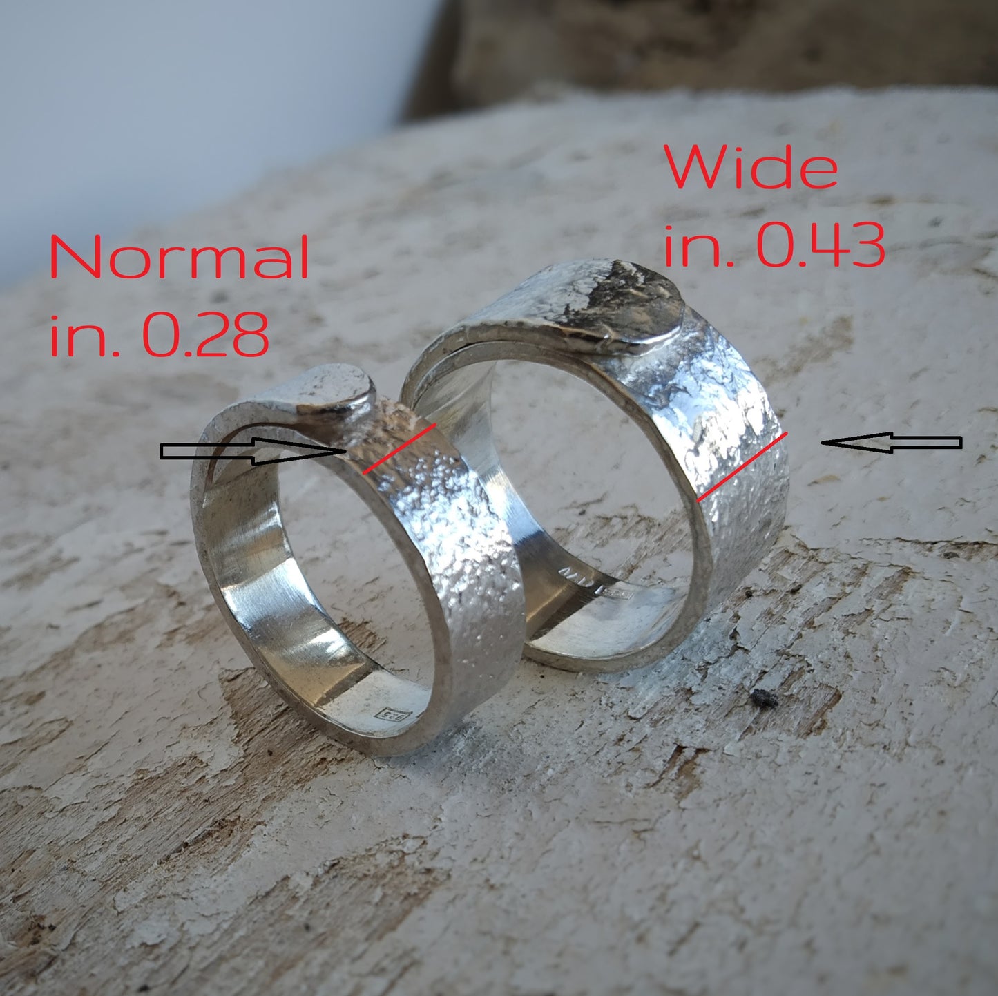 White Rust n. 1 - Anello e fascia alta