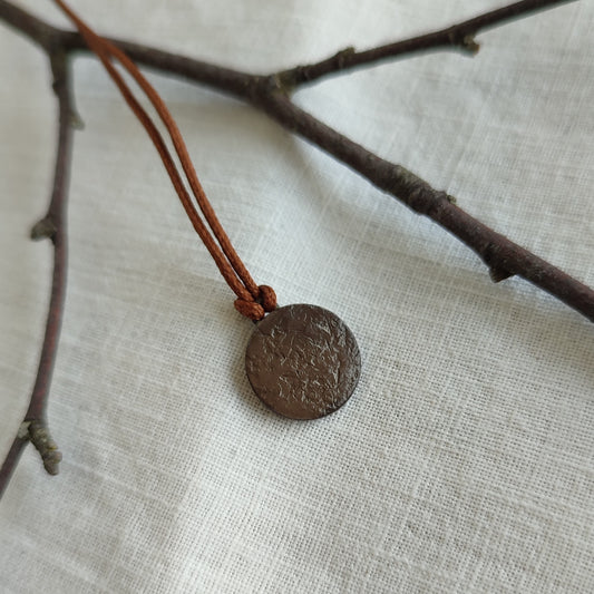 Black Rust Round Mini Pendant