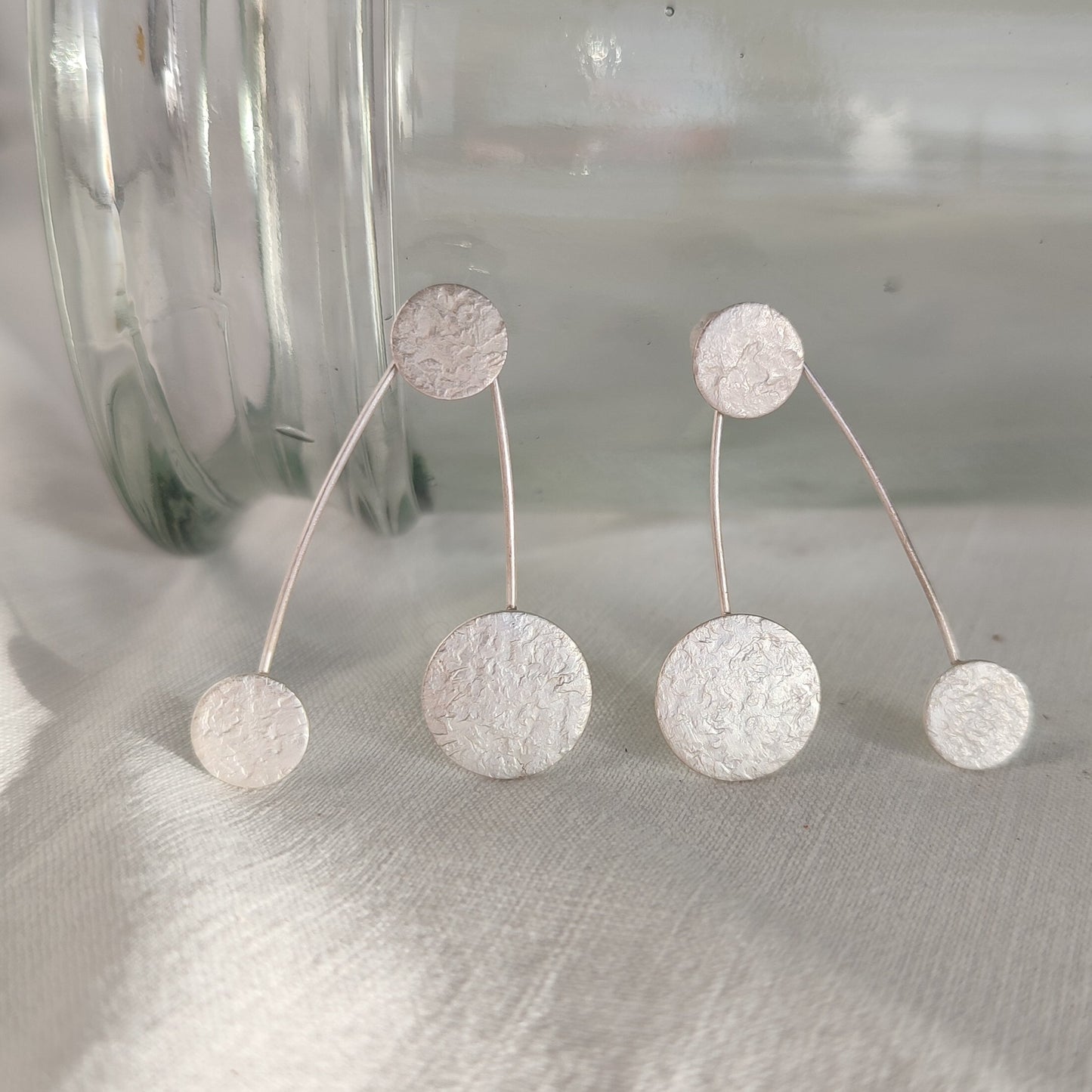 Handmade silver earrings