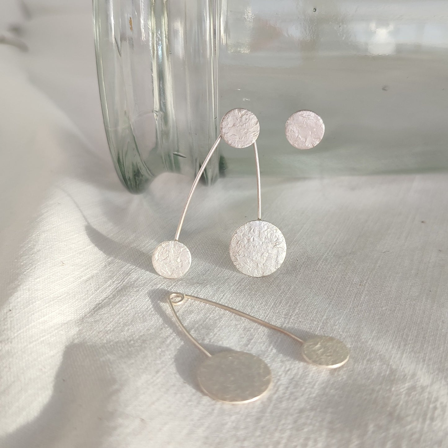 Silver handmade earrings